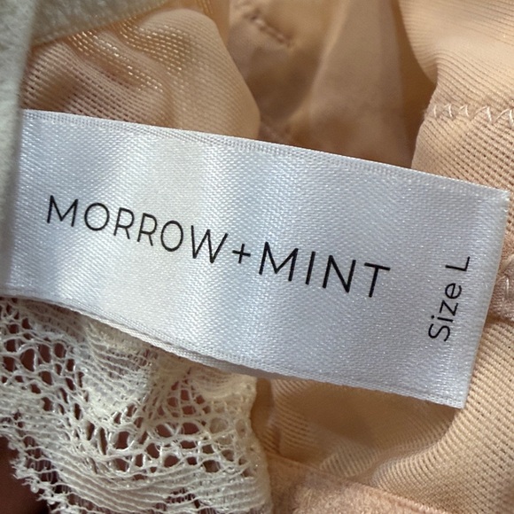 Morrow + Mint Tulip Lace Organic Cotton Nursing Bralette. Size L - Picture 2 of 12